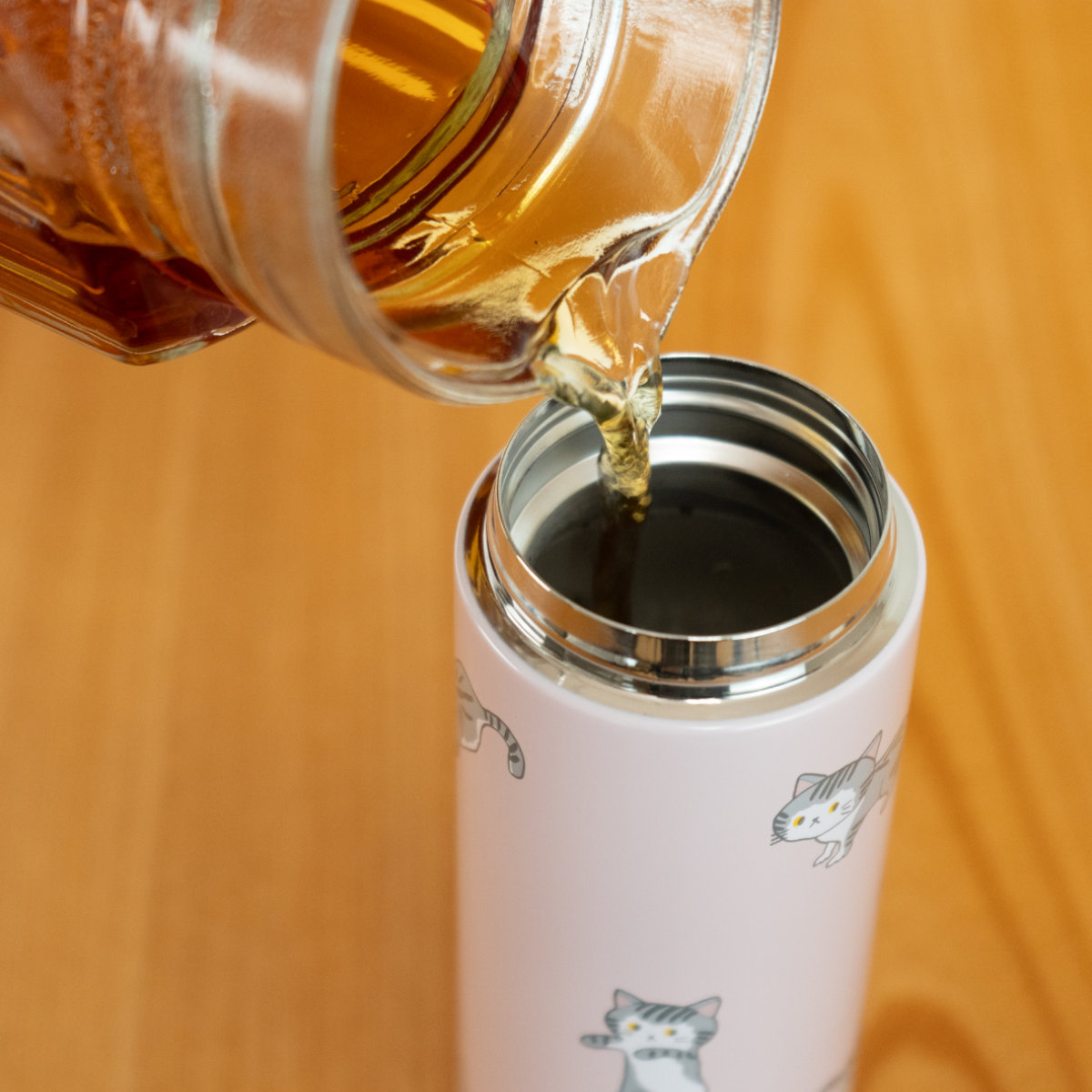 和平フレイズ 水筒 300ml スクリュー栓スリムマグ にゃんこれ （ ねこ