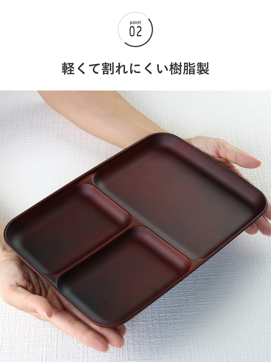 宮本産業 ランチプレート 21cm SEE プラスチック （ 食洗機対応 電子
