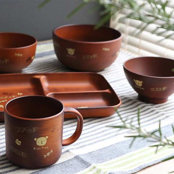 宮本産業 お茶碗 220ml SEE Kids Time プラスチック 食器 日本製