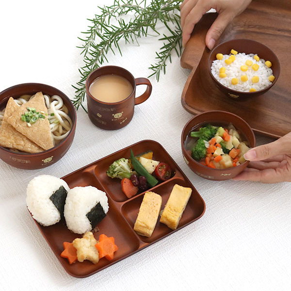 宮本産業 ランチプレート 21cm SEE Kids Time プラスチック 食器 日本