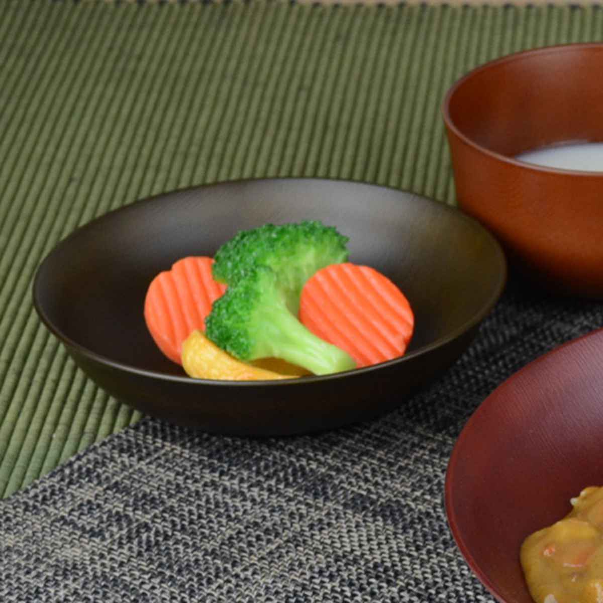 プレート 16cm 深皿 Woody プラスチック （ 食洗機対応 電子レンジ対応