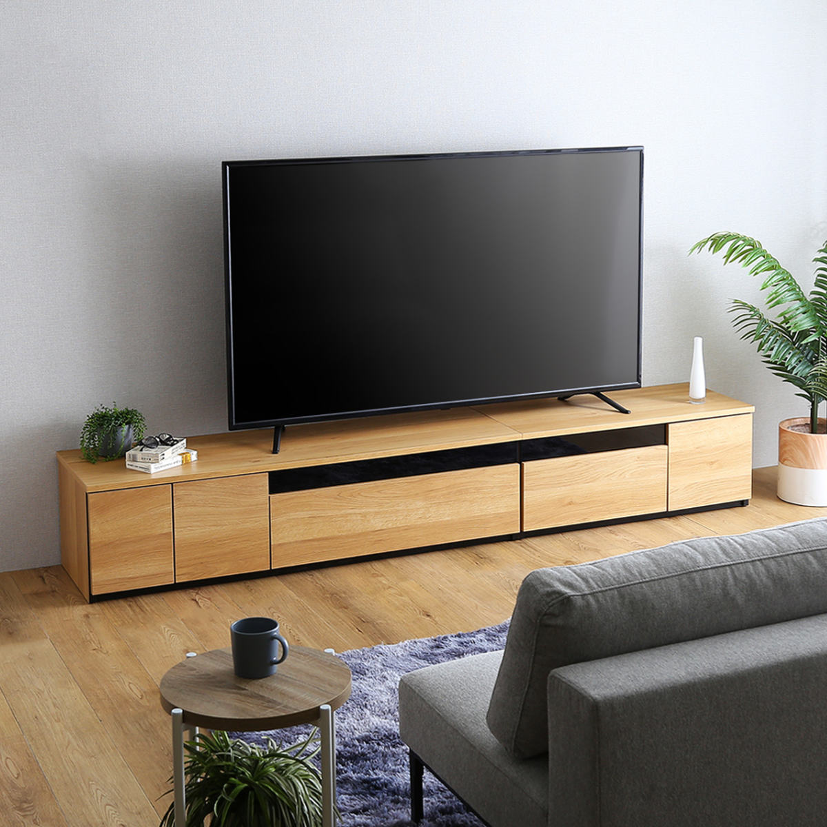 ホームテイスト（HOME taste） テレビ台 幅230cm 100型対応 完成品