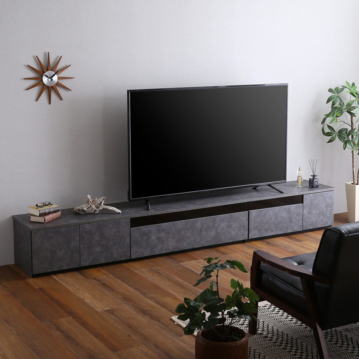 ホームテイスト（HOME taste） テレビ台 幅270cm 100型対応 完成品