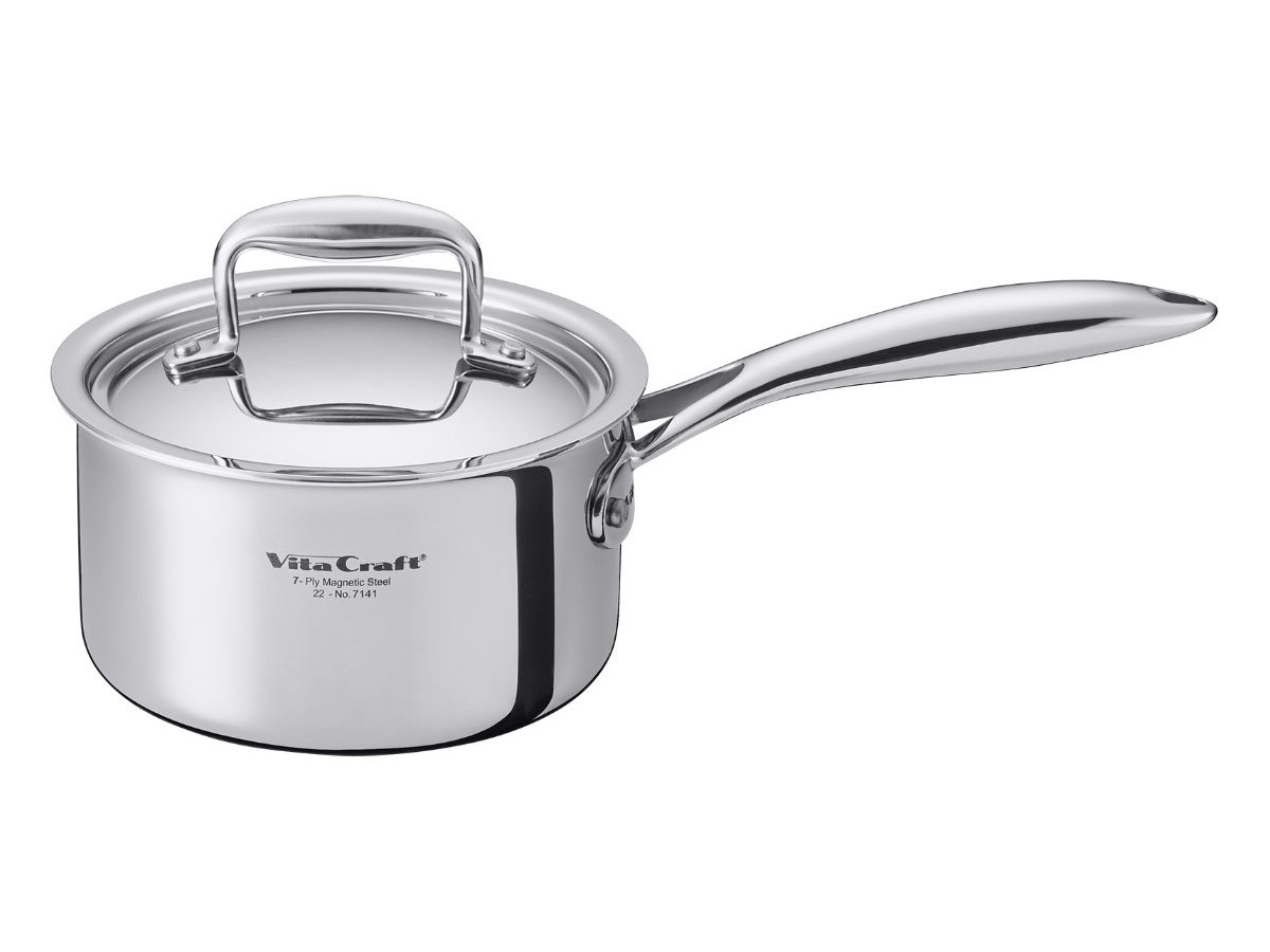 Vita Craft ステンレス鍋 蓋付き　ガス専用 Vita Craft（ビタクラフト） 片手鍋 16cm IH対応 Nシリーズ ステンレス