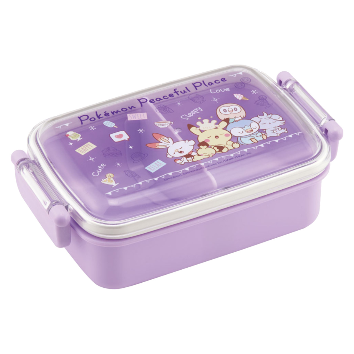 ポケットモンスター 弁当箱ポケピース 500ml 2段 丸型 10個 Pokemon（ポケモン） お弁当箱 2段 500ml 食洗機 レンジ 対応