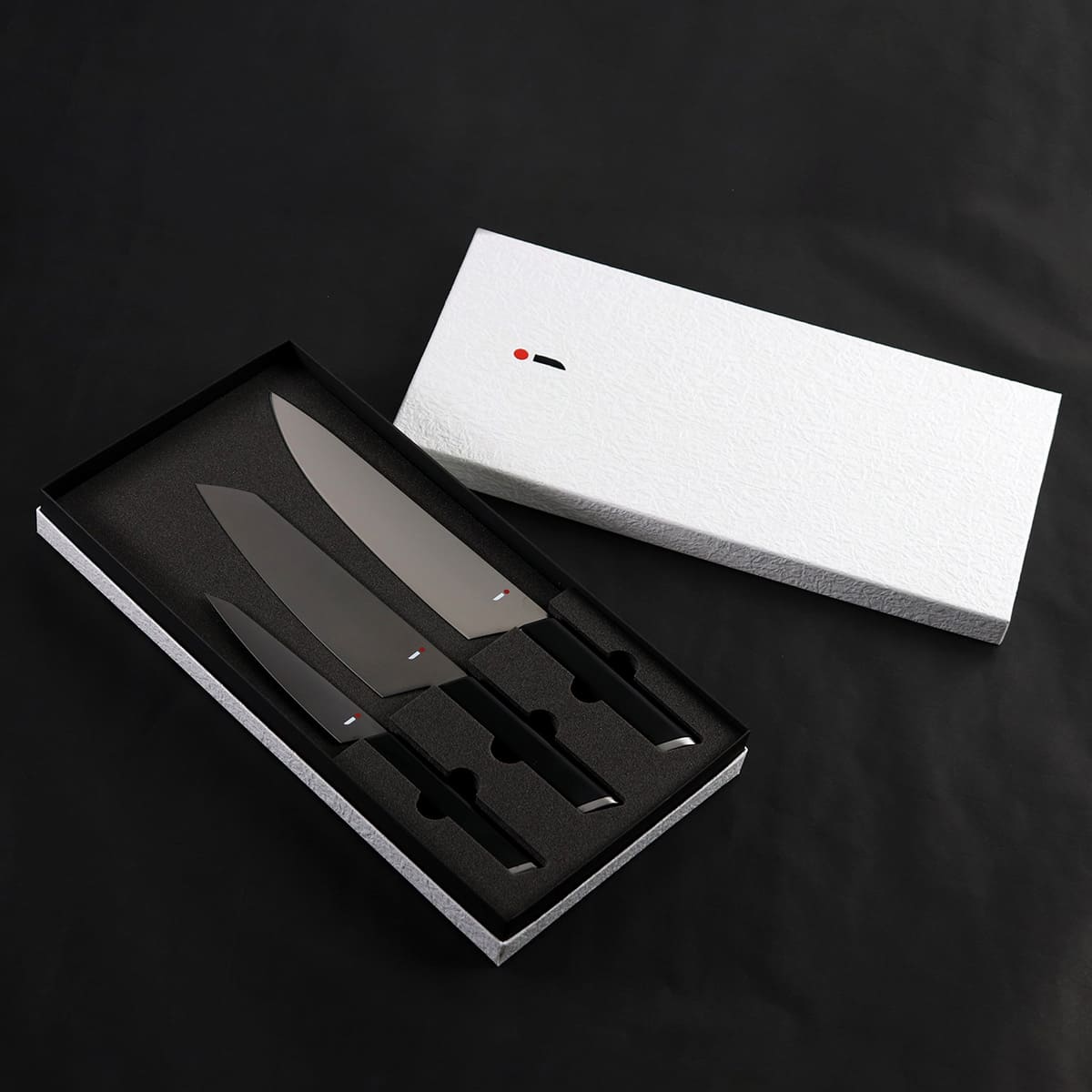 包丁 3本セット NiNJA cool kitchen ware 三徳包丁 牛刀 ペティナイフ