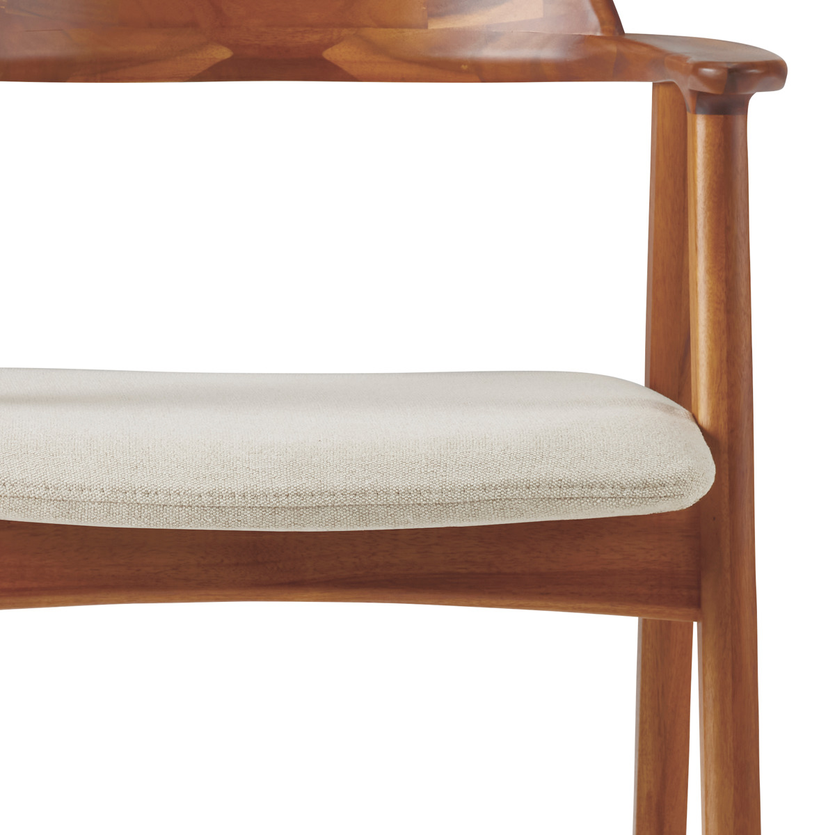 朝日木材加工 アームチェア ダイニングチェア 座面高43cm EDDA （ 開梱