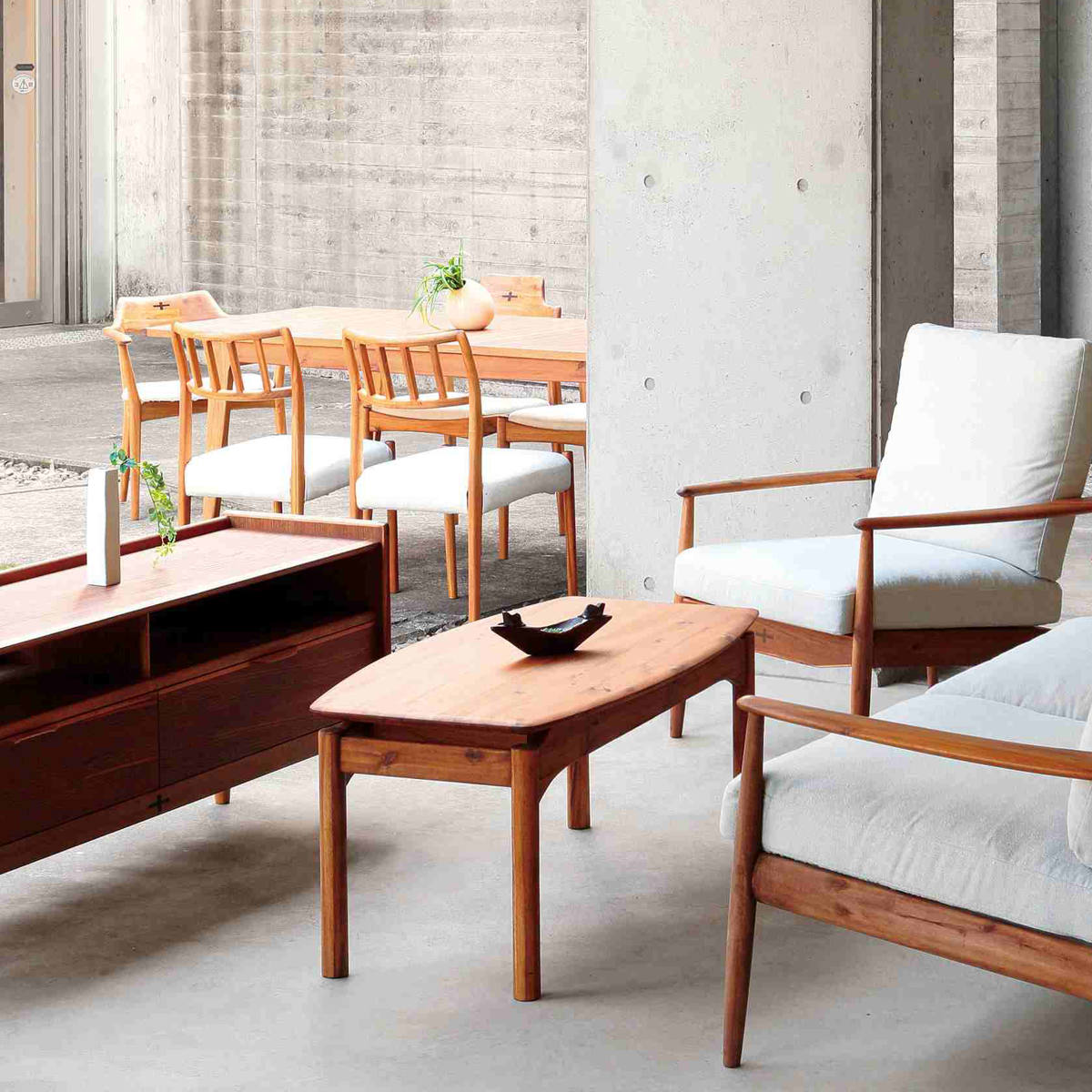 朝日木材加工 アームチェア ダイニングチェア 座面高43cm EDDA （ 開梱