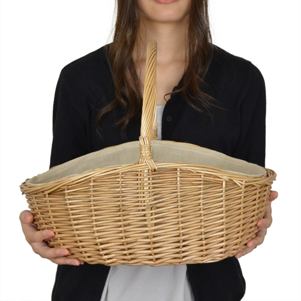 ちどり産業 ピクニックバスケット かごバッグ 煮柳バスケット ふたなし