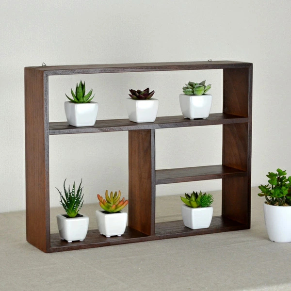 ちどり産業 シェルフ 幅45cm チェリーウッド 壁掛け 45×34cm 天然木