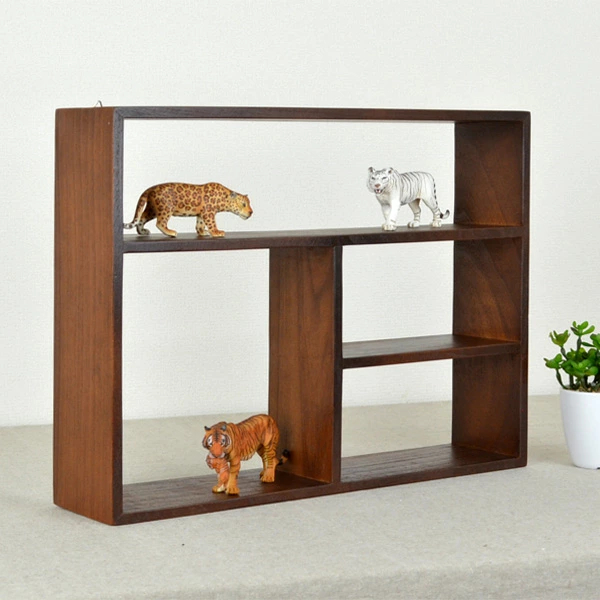 ちどり産業 シェルフ 幅45cm チェリーウッド 壁掛け 45×34cm 天然木