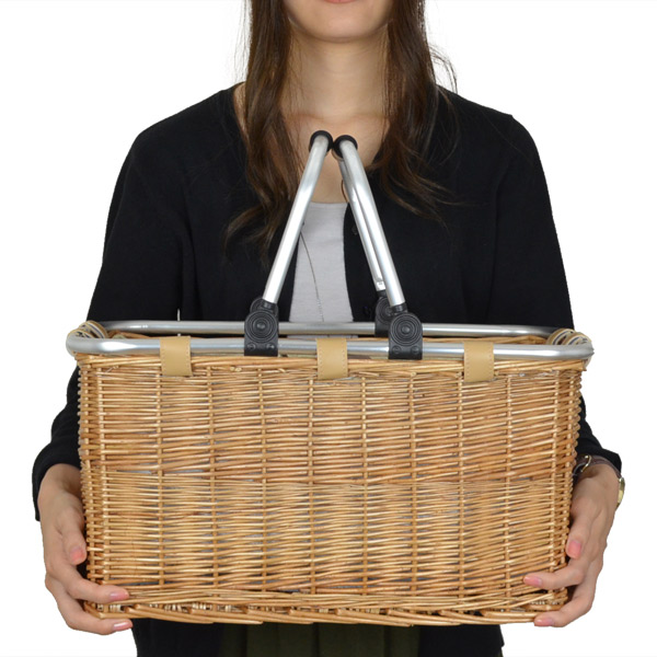 ちどり産業 ピクニックバスケット 保冷かごバッグ 煮柳バスケット ふた