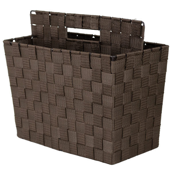 マガジンラック テープバスケット 持ち手付き （ 新聞 雑誌 本 収納