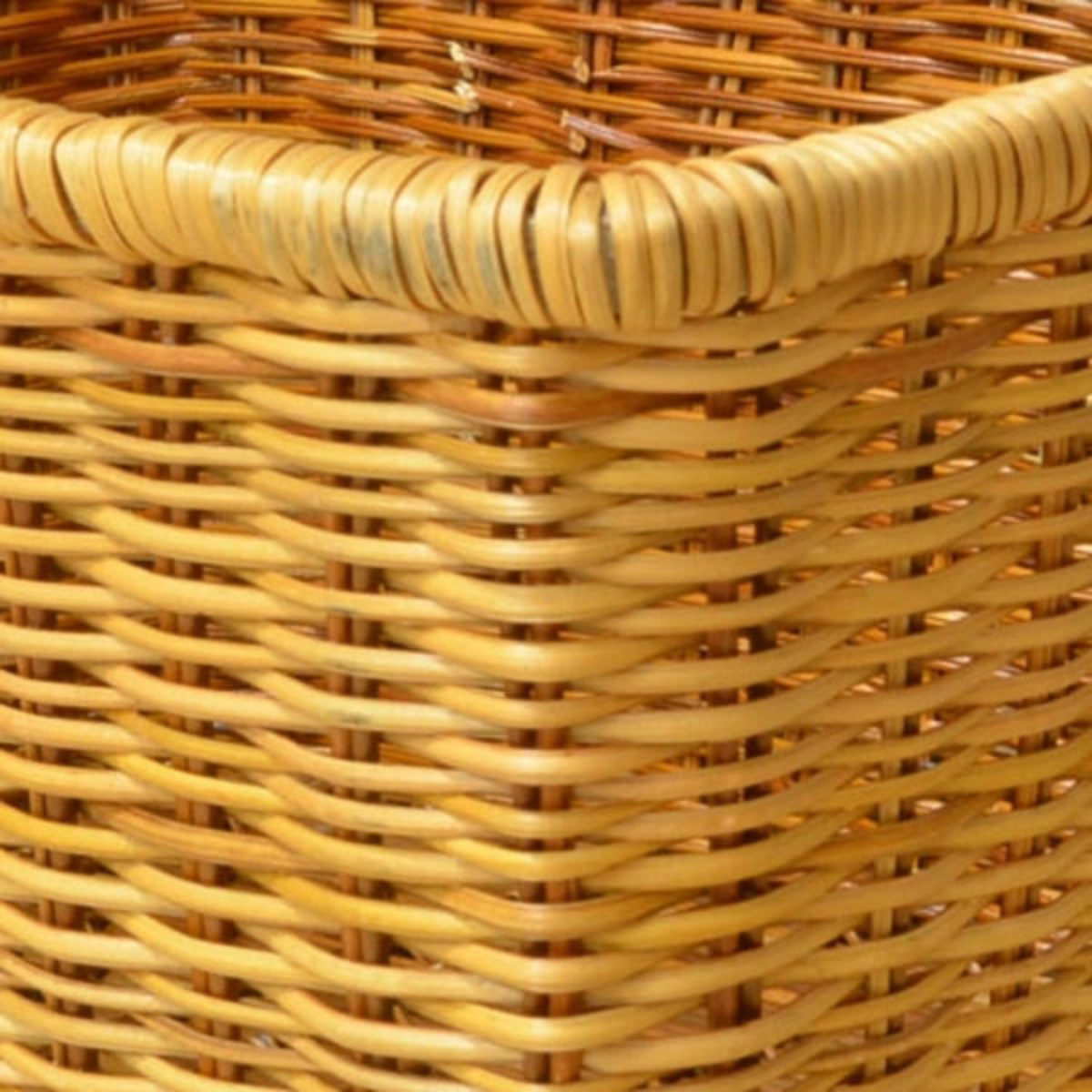 ちどり産業 かご バスケット 収納 約 幅42×奥行33.5×高さ21.5cm 天然