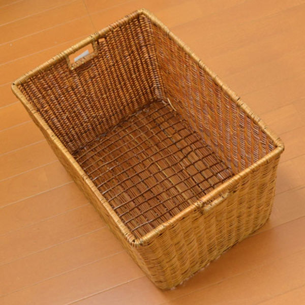 ちどり産業 収納バスケット 天然素材 Lサイズ （ アジアン 収納カゴ