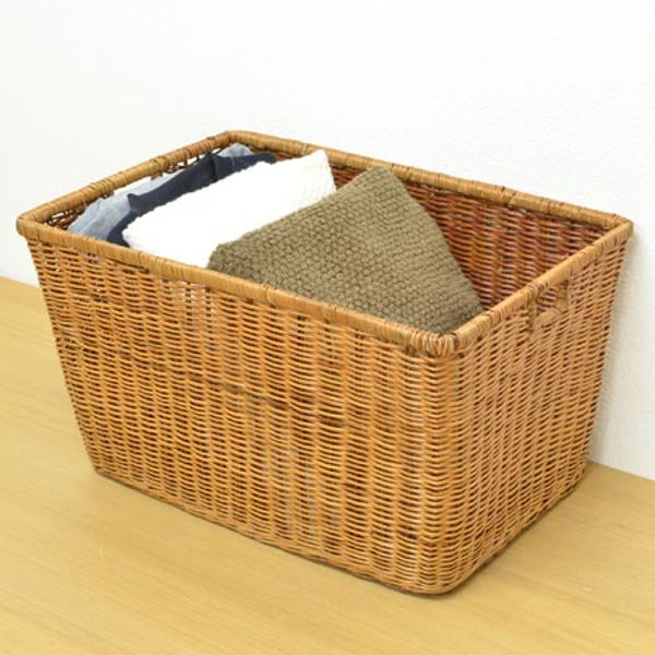 ちどり産業 収納バスケット 天然素材 Lサイズ 3個セット （ アジアン