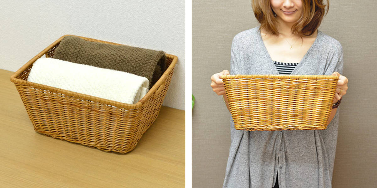 ちどり産業 収納バスケット 天然素材 Sサイズ （ アジアン かご