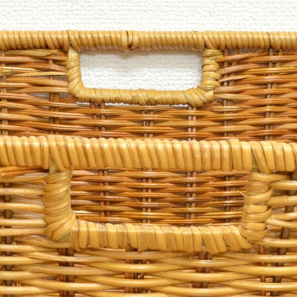 ちどり産業 収納バスケット 天然素材 Sサイズ 3個セット （ アジアン