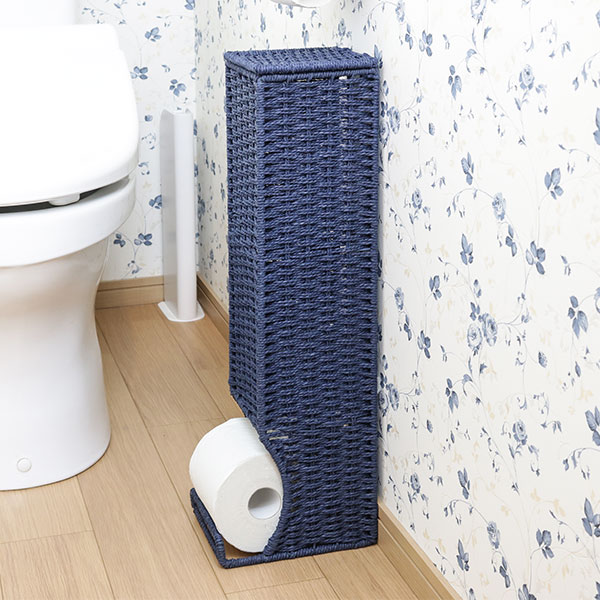 トイレットペーパーストッカー トイレ収納 スリム （ トイレット
