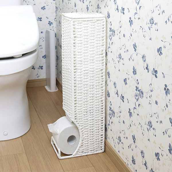 トイレットペーパーストッカー トイレ収納 スリム （ トイレット