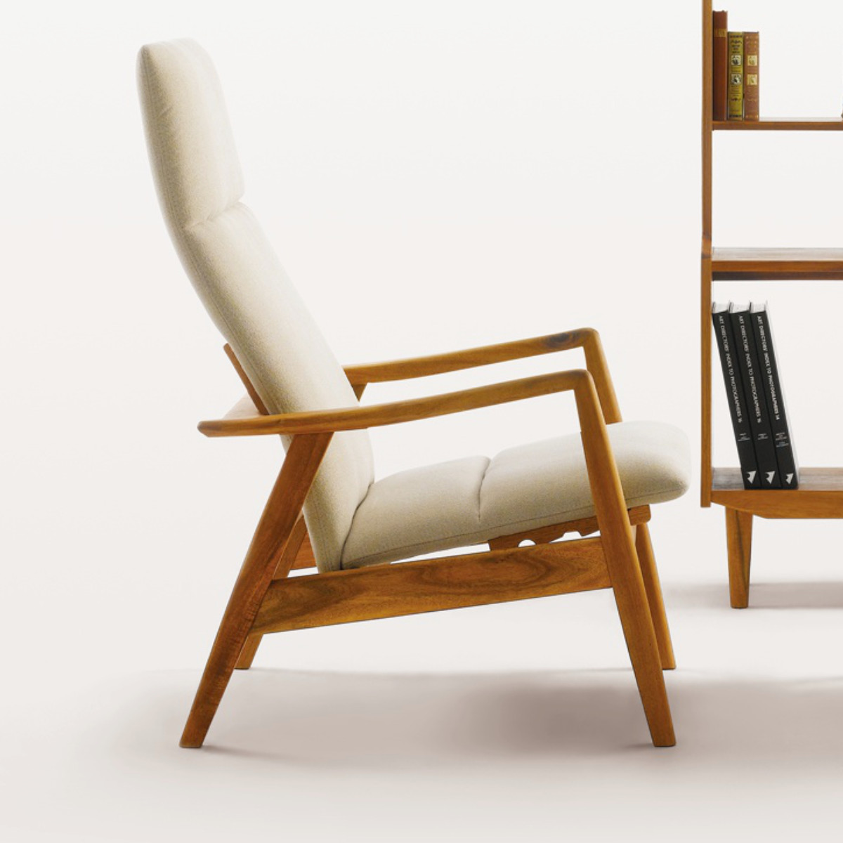 朝日木材加工 リクライニングチェア 1人掛け 幅68.5cm イージーチェア