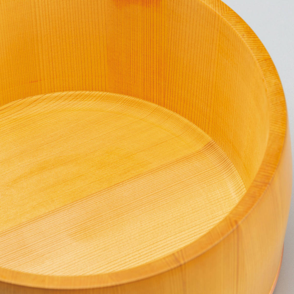 おひつ 5合 椹 のせ蓋 内底R加工 直径21cm （ 木製 お櫃 天然木 さわら