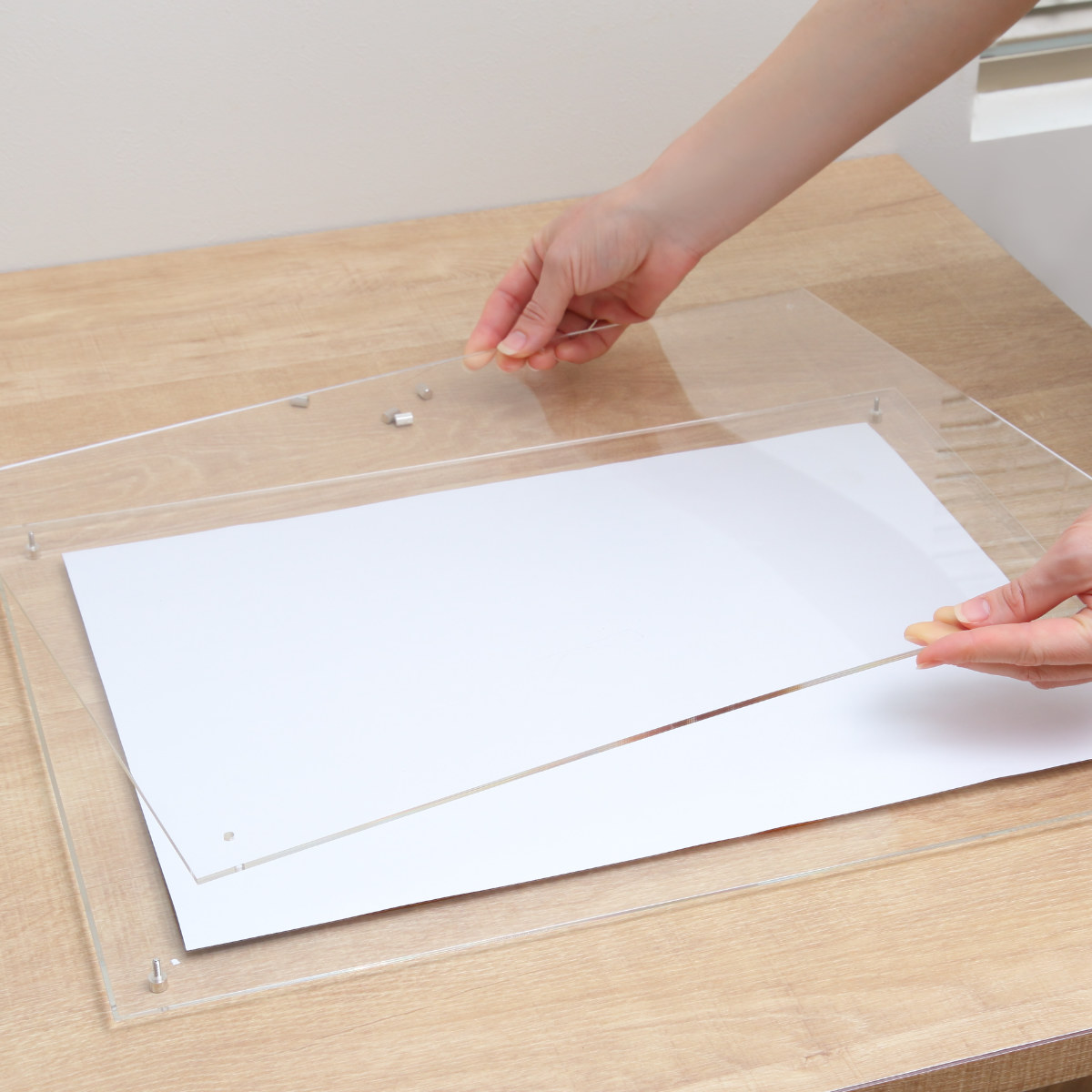 フォトフレーム シンプル アクリル A3 （ アクリルフレーム フォト