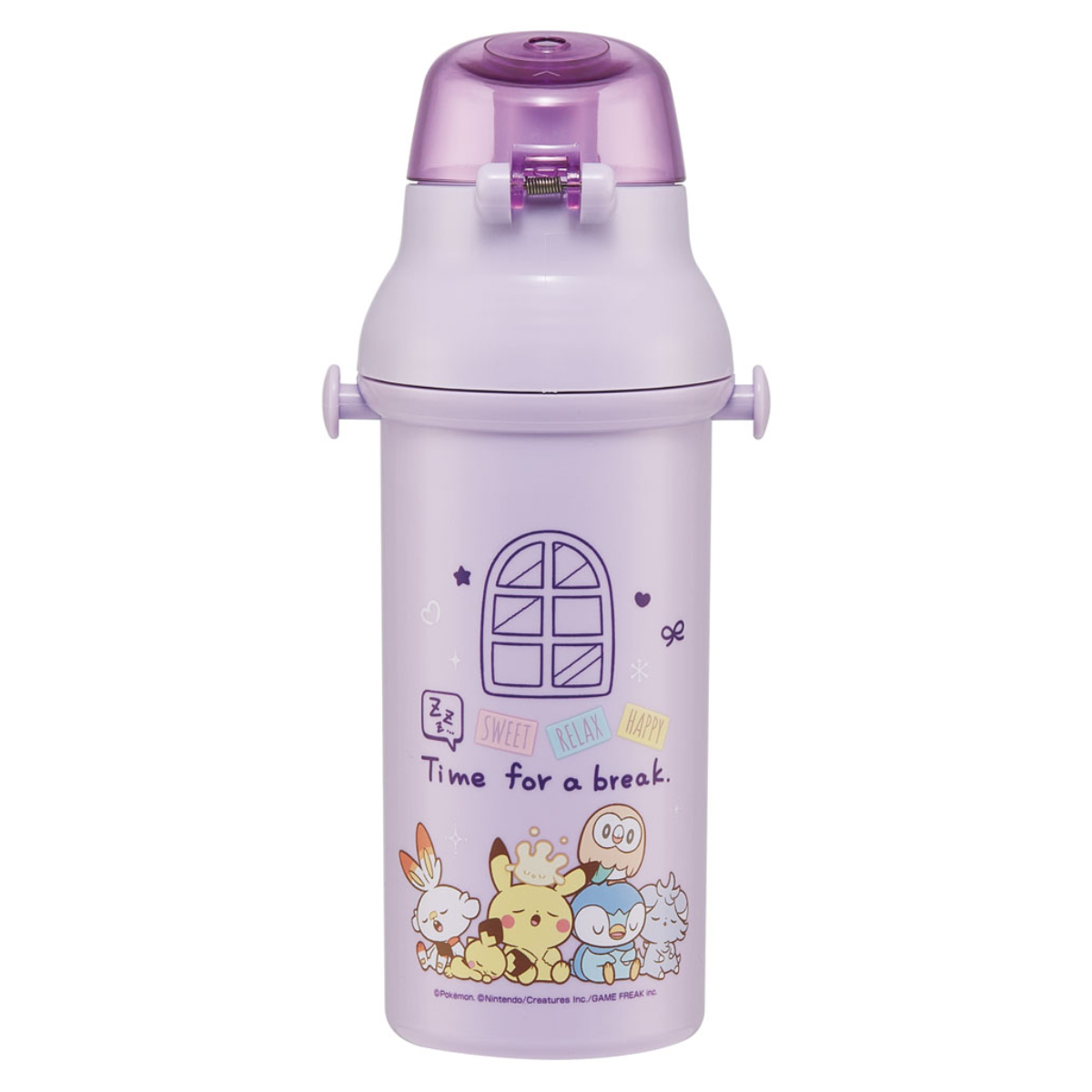 スケーター 水筒 480ml 抗菌直飲プラボトル ポケピース24 （ ポケモン