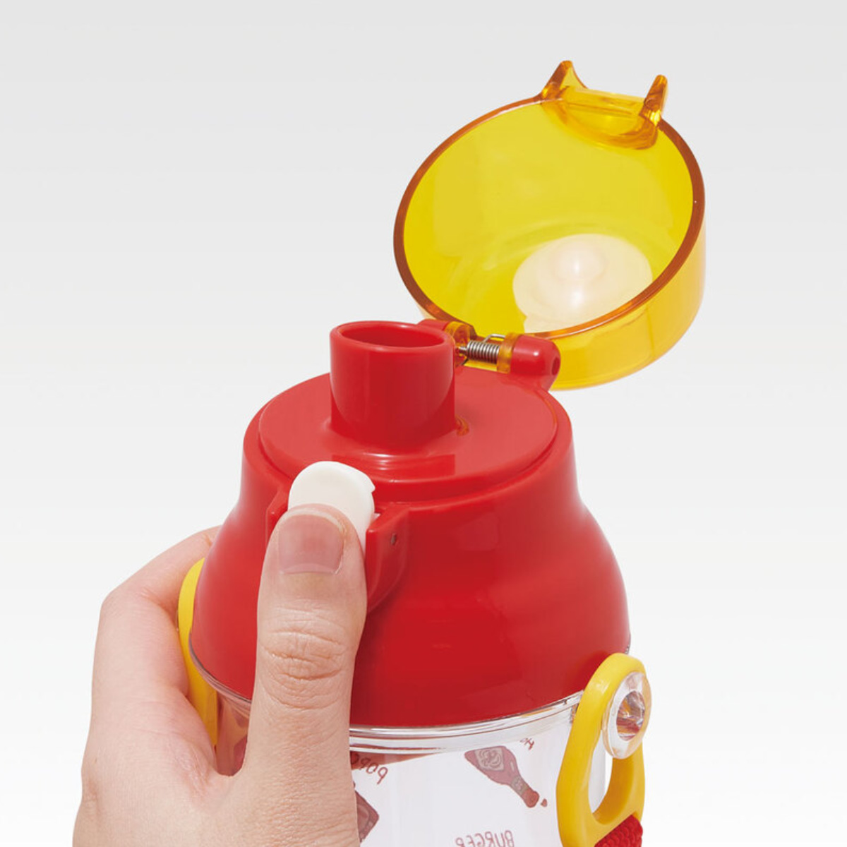 スケーター 水筒 480ml 食洗機対応プラクリアボトル バーガーコンクス