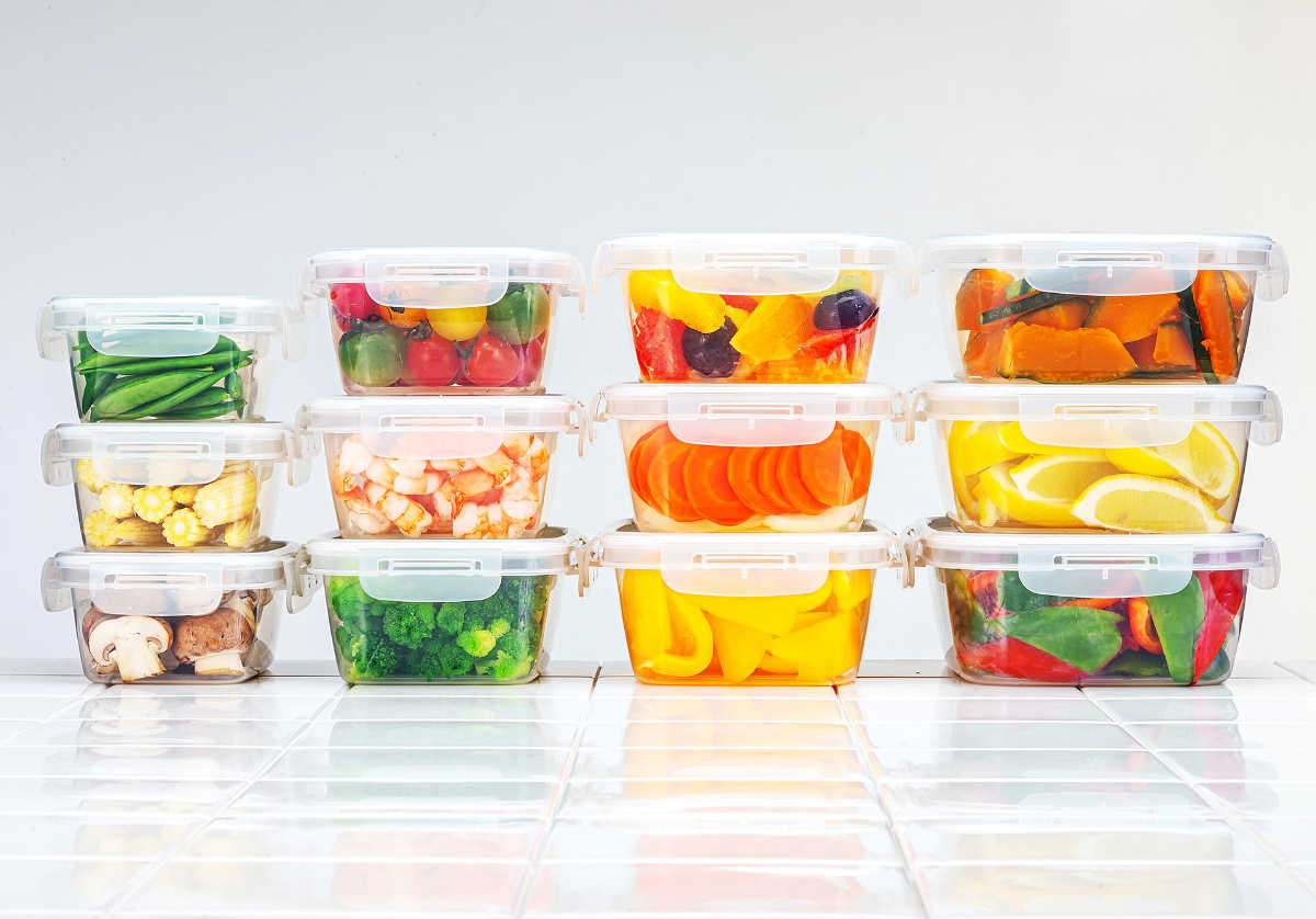 保存容器 900ml スマートフラップ＆ロックス 角型 L 同色2個セット