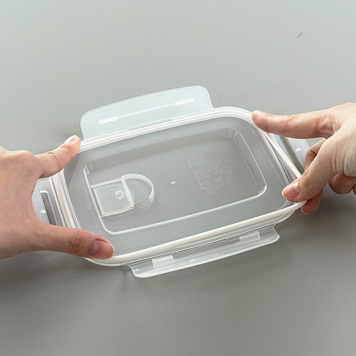 保存容器 900ml スマートフラップ＆ロックス 角型 L 同色2個セット