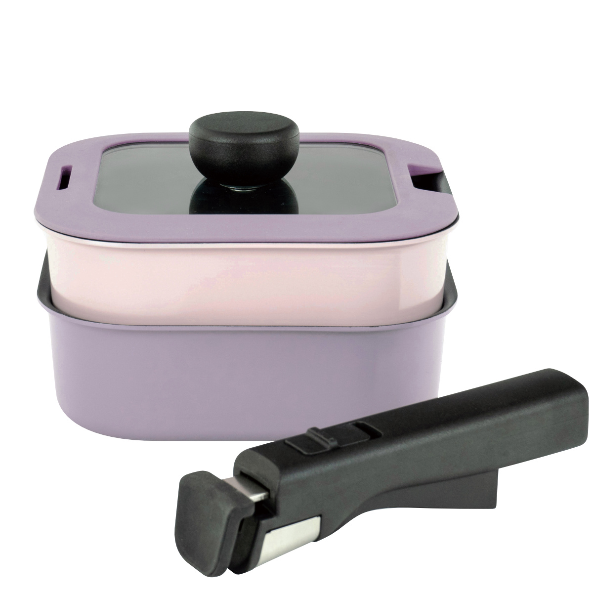 和平フレイズ フライパン・鍋 4点セット 16cm IH対応 角型 着脱