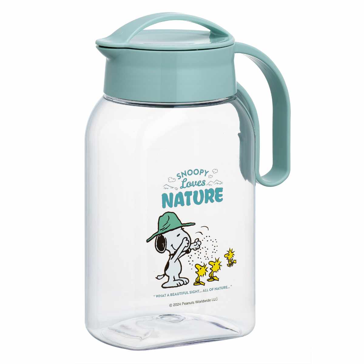 冷水筒 ピッチャー 1.8L 横置き 縦置き スヌーピー PEANUTS K-1282