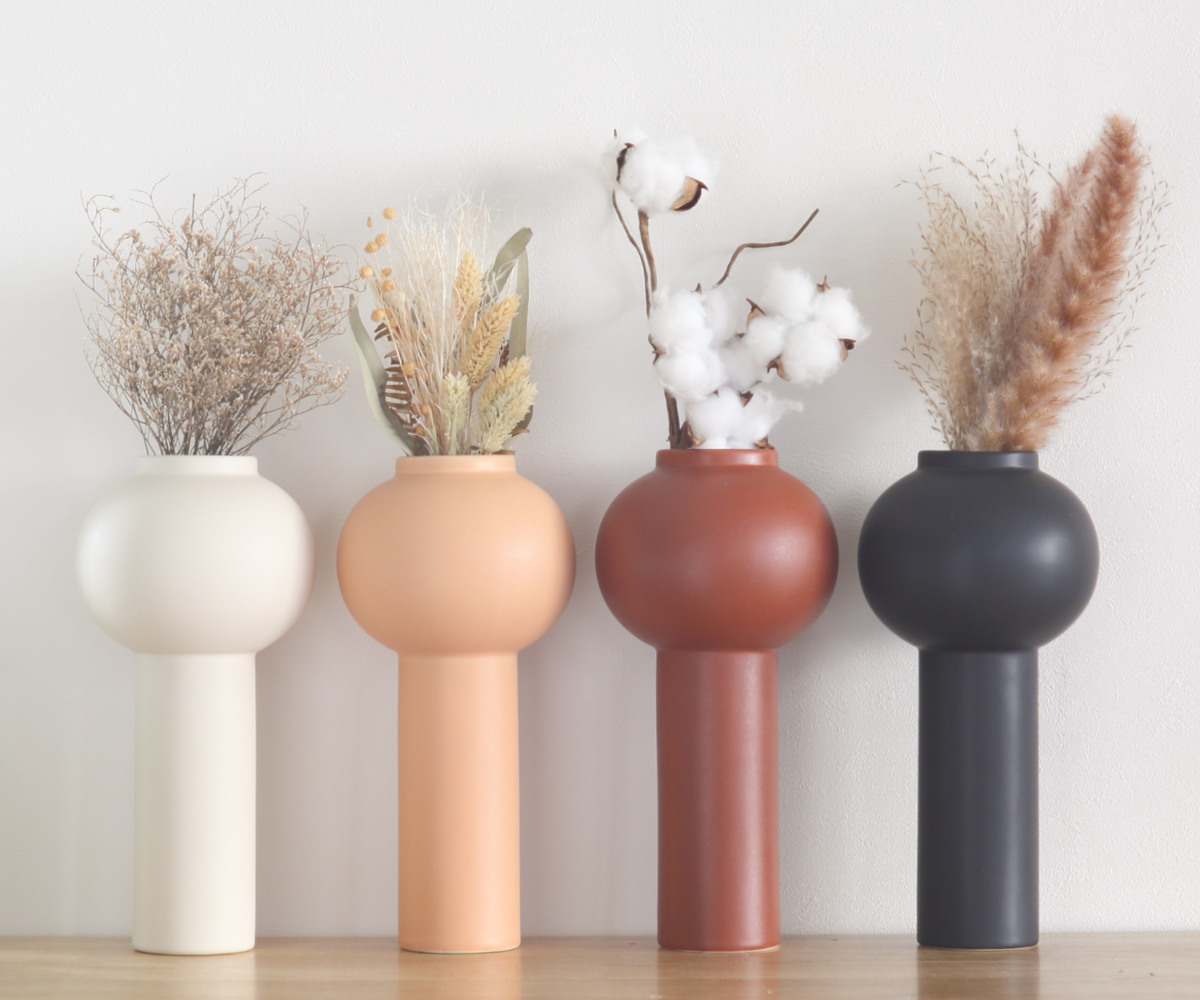 花瓶 パレス ベース テラコッタ フラワーベース （ 花びん 花器 無地