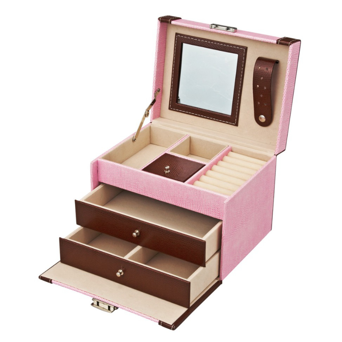 コレクションボックス 引き出し付き　アクセサリーケース　ジュエリーボックス 小物収納 スウィート ジュエリーボックス LLサイズ アクセサリー