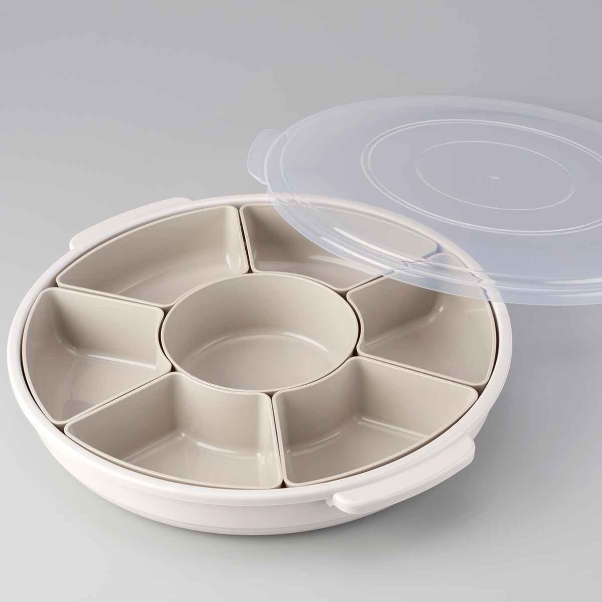 オードブル皿 39cm 仕切り皿 プラスチック （ オードブル容器 盛皿