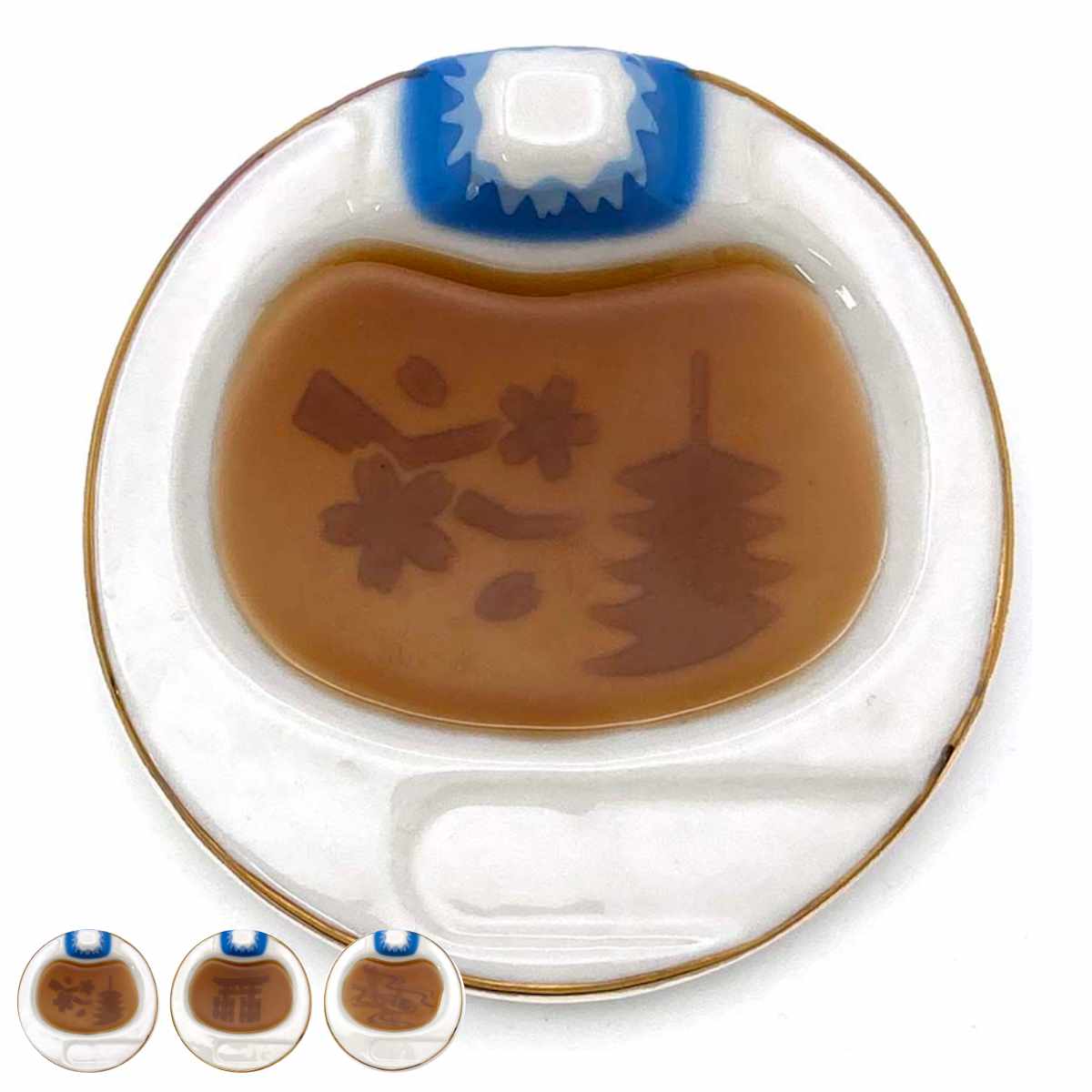 アルタ プレート 9cm 富士山 JAPAN醤油皿 磁器 （ 食洗機対応 豆皿