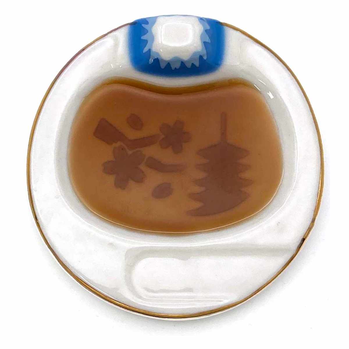 アルタ プレート 9cm 富士山 JAPAN醤油皿 磁器 （ 食洗機対応 豆皿