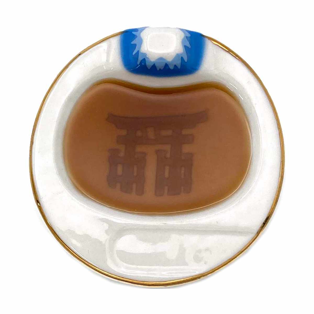 アルタ プレート 9cm 富士山 JAPAN醤油皿 磁器 （ 食洗機対応 豆皿