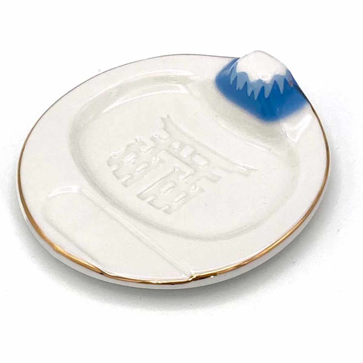 アルタ プレート 9cm 富士山 JAPAN醤油皿 磁器 （ 食洗機対応 豆皿
