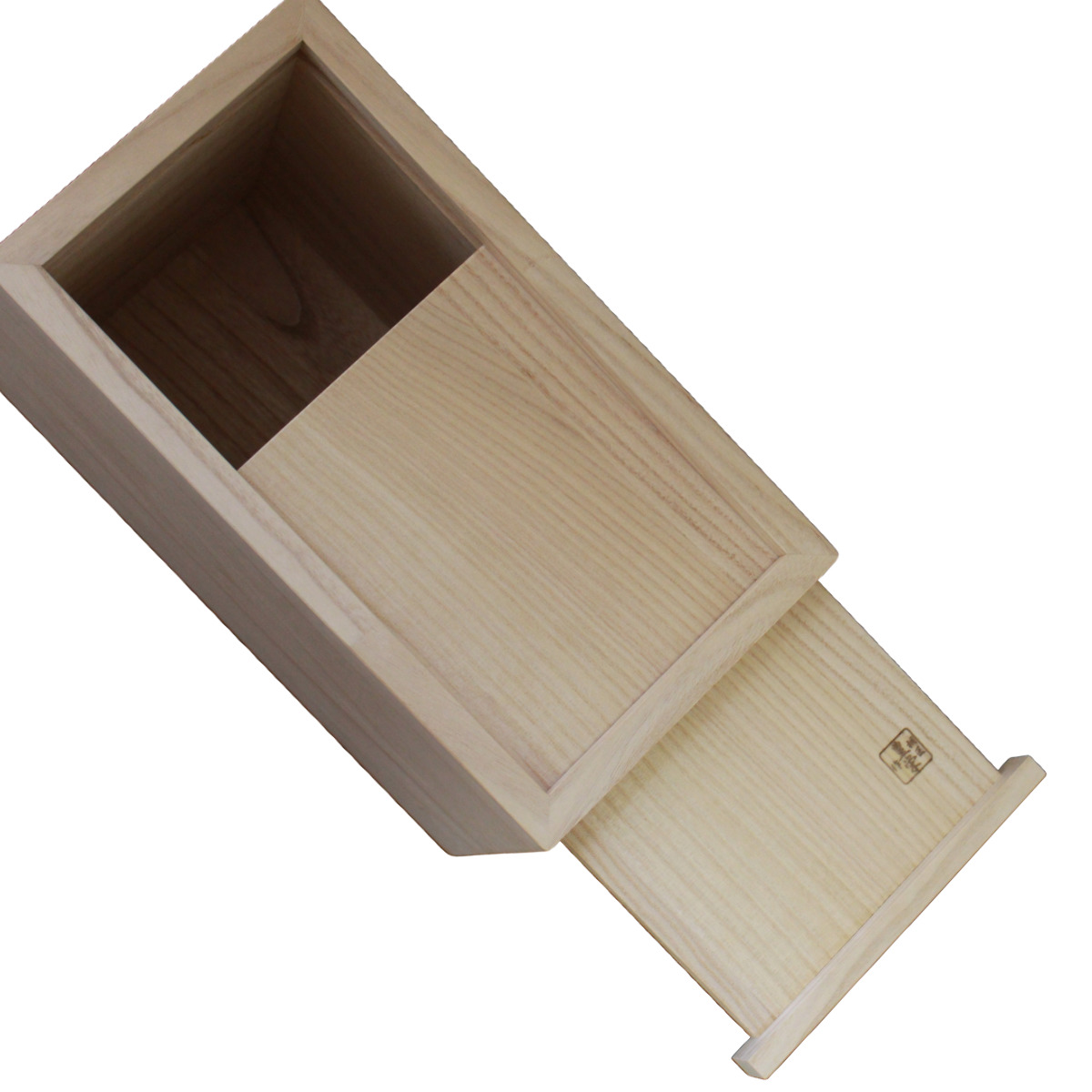 米びつ 10kg 桐の米びつ 無地 スライド型 一合升 すり切り棒付き