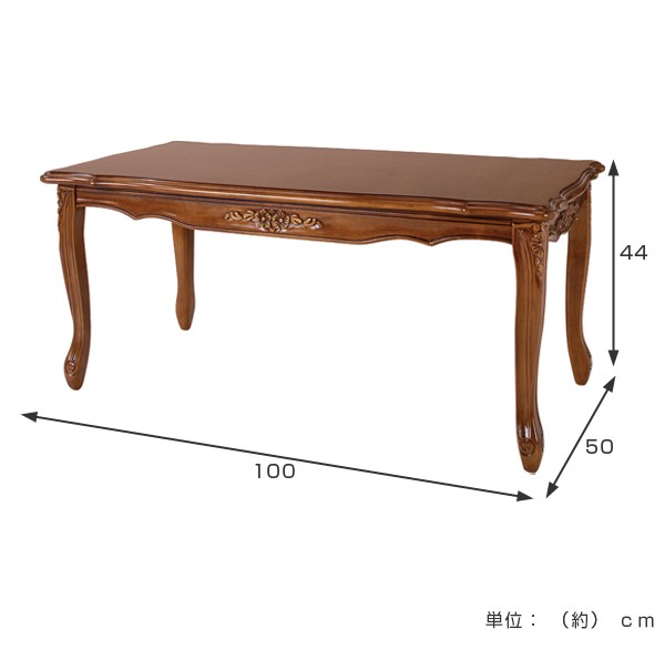 Thomasville トーマスビル 猫脚　センターテーブル クラシック ローテーブル センターテーブル クラシック調 姫系 Fiore 幅100cm