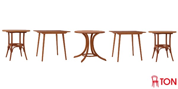 □在庫限り・入荷なし□ テーブル ラウンドテーブル 曲げ木 天然木 TON