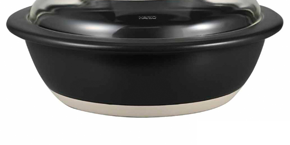 HARIO（ハリオ） フタがガラスの土鍋 9号 ガス火専用 ガラス蓋付き