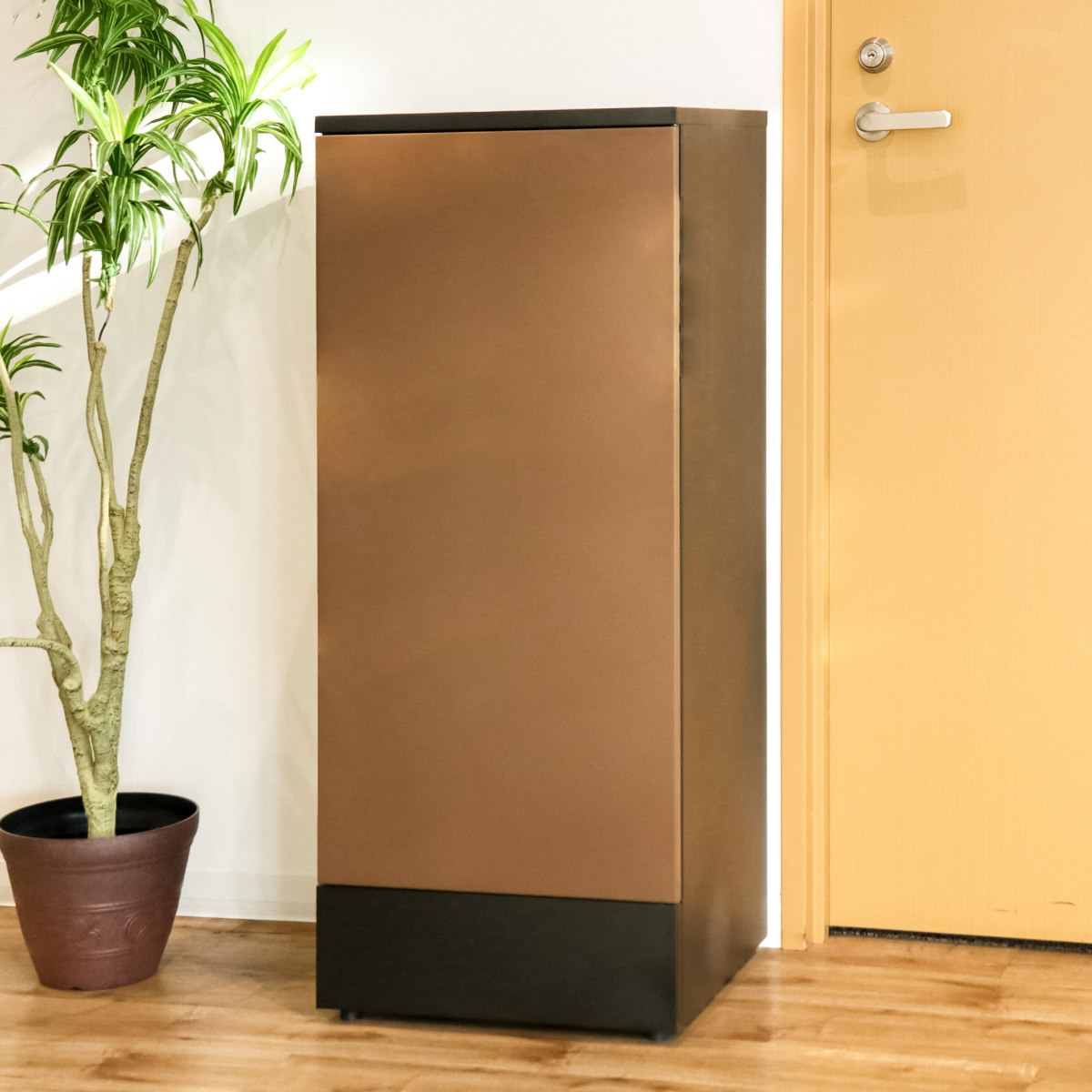 K.G.Y 宅配ボックス リシムダブル 二重扉 リシム ブラウン 防水