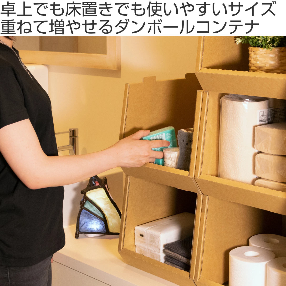 収納ボックス スタッキングコンテナN 5個セット ナロー