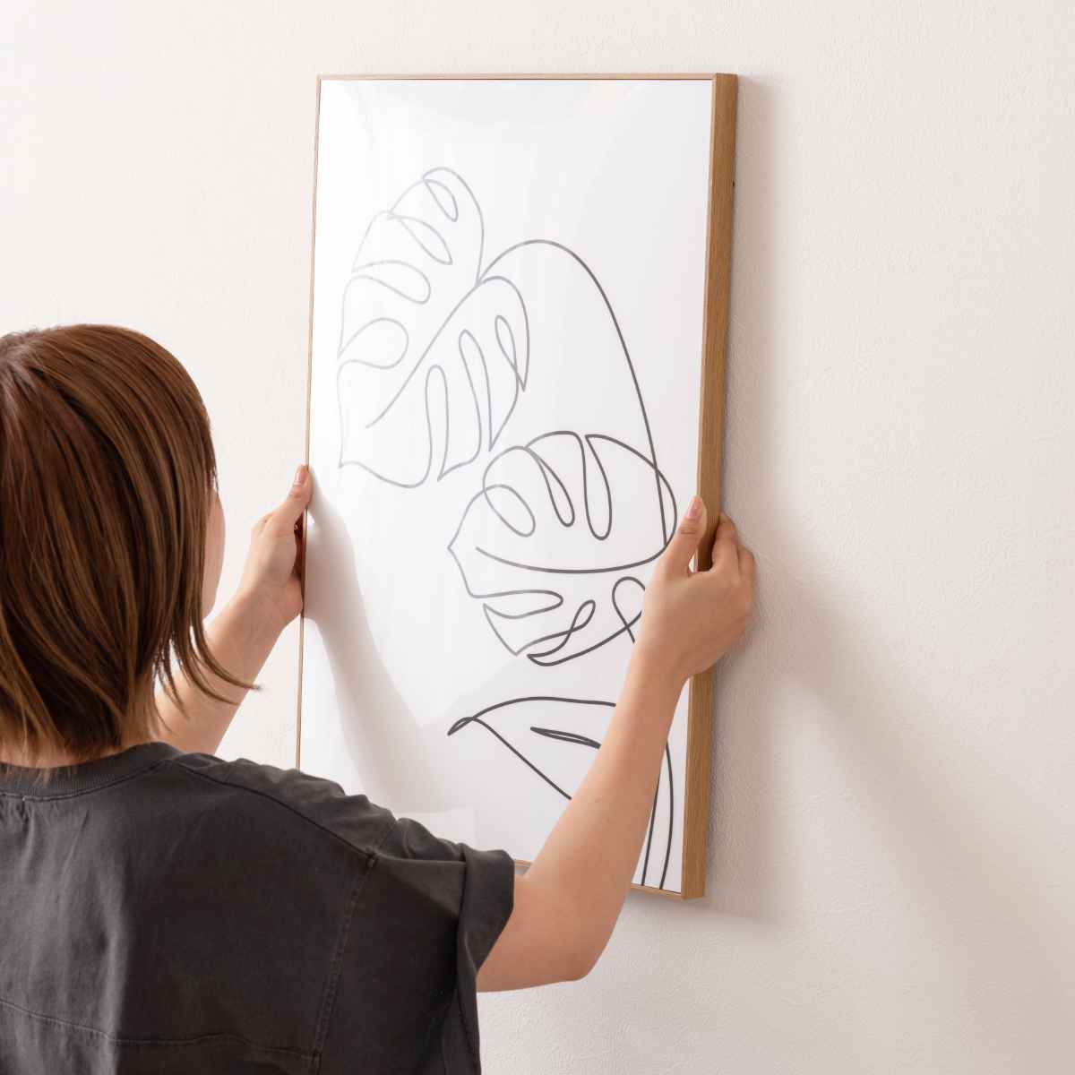 東谷 アートパネル 40×60cm ラインアート 植物 （ 絵画 絵 アート