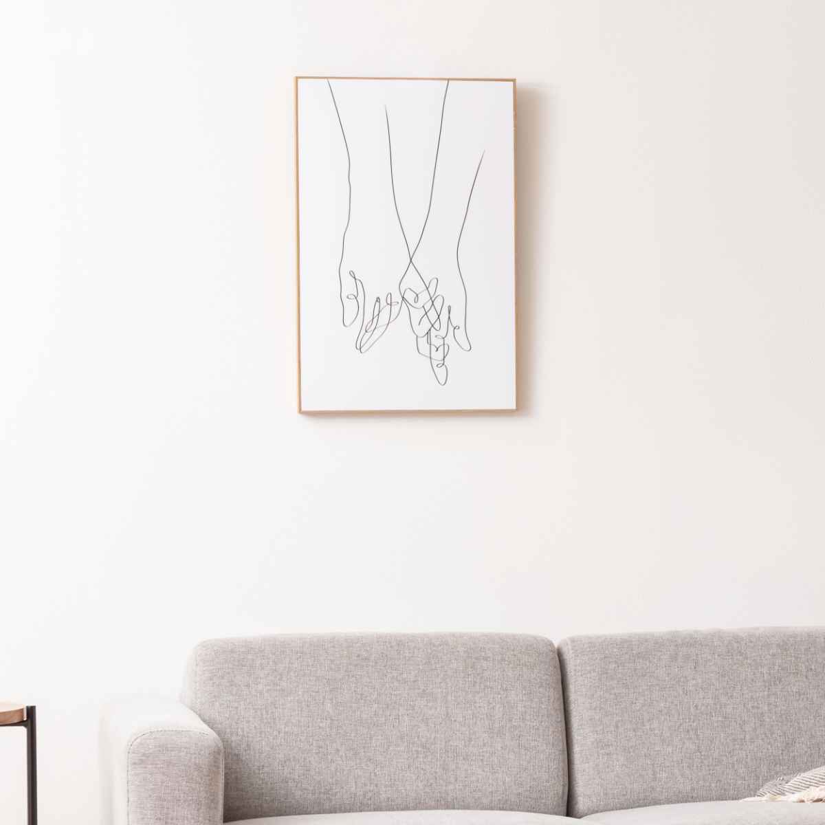 東谷 アートパネル 40×60cm ラインアート 手 （ 絵画 絵 アート