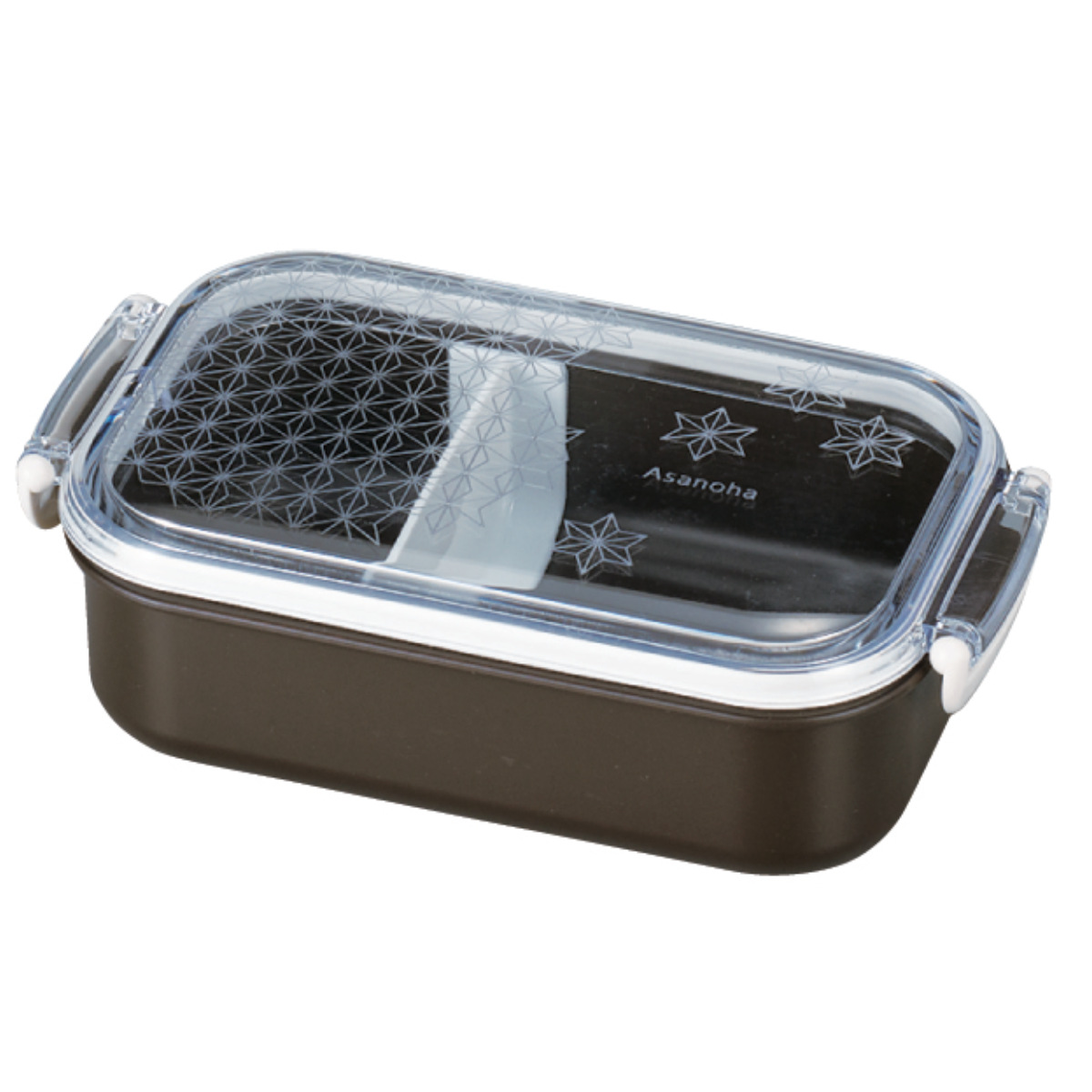 HAKOYA 弁当箱 1段 470ml フレッド長角ランチ 麻の葉 （ お弁当箱 一段