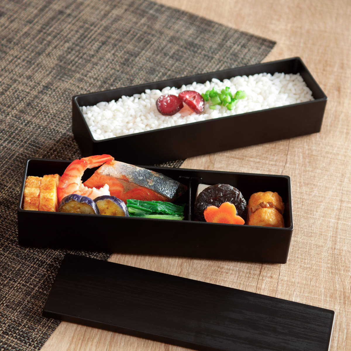 HAKOYA 弁当箱 2段 840ml スリム二段弁当 （ お弁当箱 ランチボックス